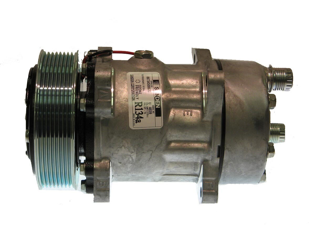 SD7H15 130mm 8 Groove 12 Volt Ear Mount HOR Compressor